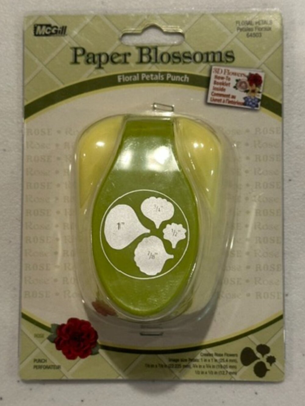 NEW McGill Paper Blossoms Floral Petals Punch #64503